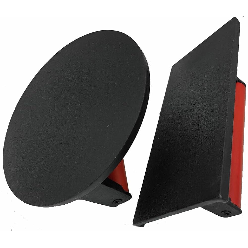 Burger Press 7.08" Round & 8.3”X4.3”Rectangle Heavy-Duty Cast Iron Smash Meat Steak With Wood Handle For Blackstone Camp Chef Pitboss Weber Treager Griddle (Round & Rectangle W Flat Bottom)