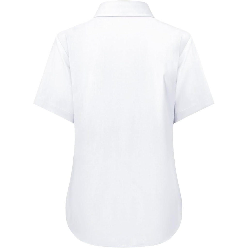 Button Down Shirts for Women Oxford Shirt Short Sleeve Wrinkle Free Dress Shirts Work Business Office Blouse