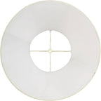 Set Of 2 Flared Bell Lamp Shades Cream Large 9" Top X 18" Bottom X 13" High Spider With Replacement Harp And Finial Fitting - Imperial Shade
