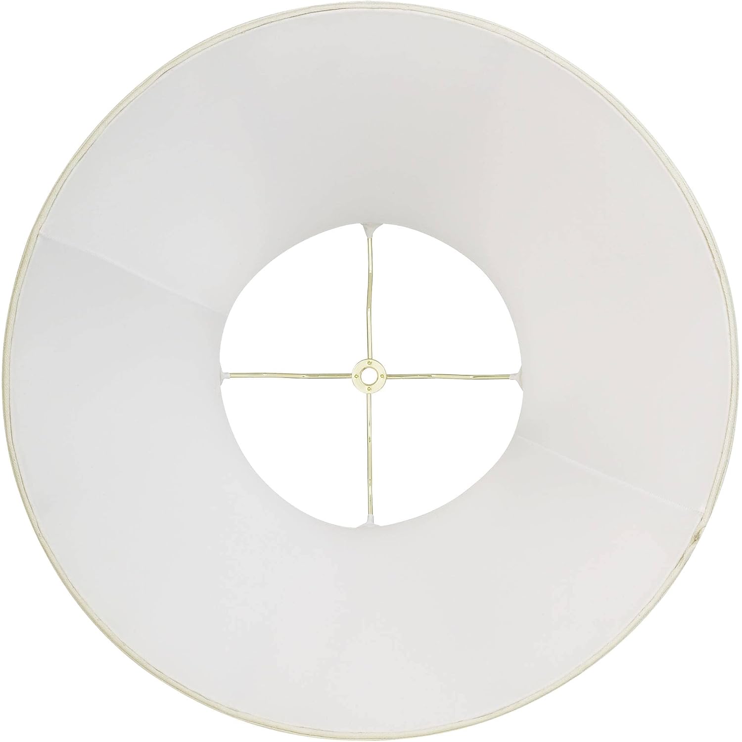Set Of 2 Flared Bell Lamp Shades Cream Large 9" Top X 18" Bottom X 13" High Spider With Replacement Harp And Finial Fitting - Imperial Shade