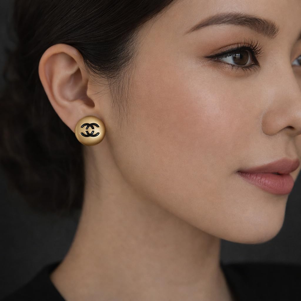 18Gold Luxury Letter Earrings for Women & Best Friends | Elegant Gold Stud Earrings Accessories for Valentine's Day, Birthday Gifts & All Occasions