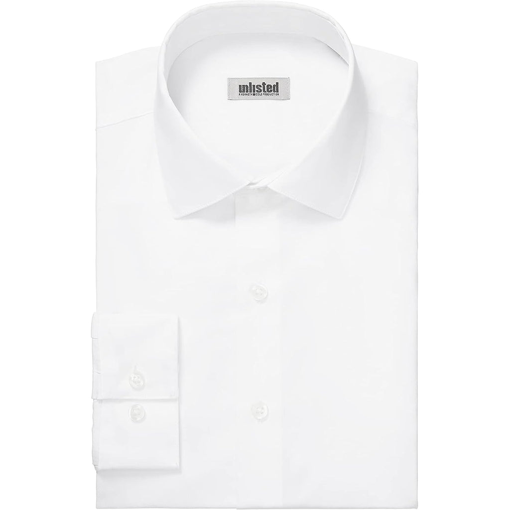 Kenneth Cole Unlisted Men'S Slim Fit Solid Dress Shirt - Amazon Exclusive