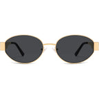 SOJOS Retro Oval Sunglasses for Women Trendy Classic Shades UV400 Protection SJ1256