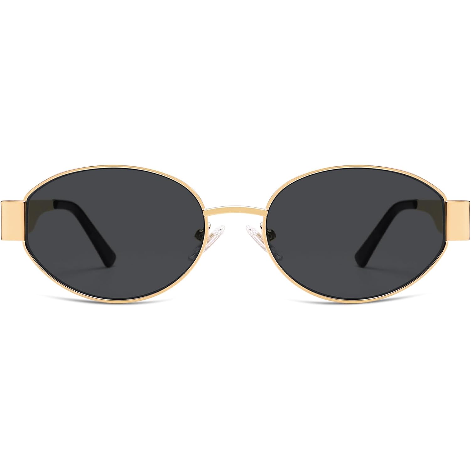 SOJOS Retro Oval Sunglasses for Women Trendy Classic Shades UV400 Protection SJ1256