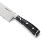 Amazon Basics Classic 8-inch Full Tang High Carbon Stainless Steel Chef's Knife, Multipurpose Kitchen Knife with Three Rivets, Silver