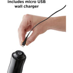 Rabbit Automatic Electric Corkscrew Wine Opener, Cordless Rechargeable, One-Touch Operation, Sleek Shiny Black Finish, Easy To Use For Wine Lovers