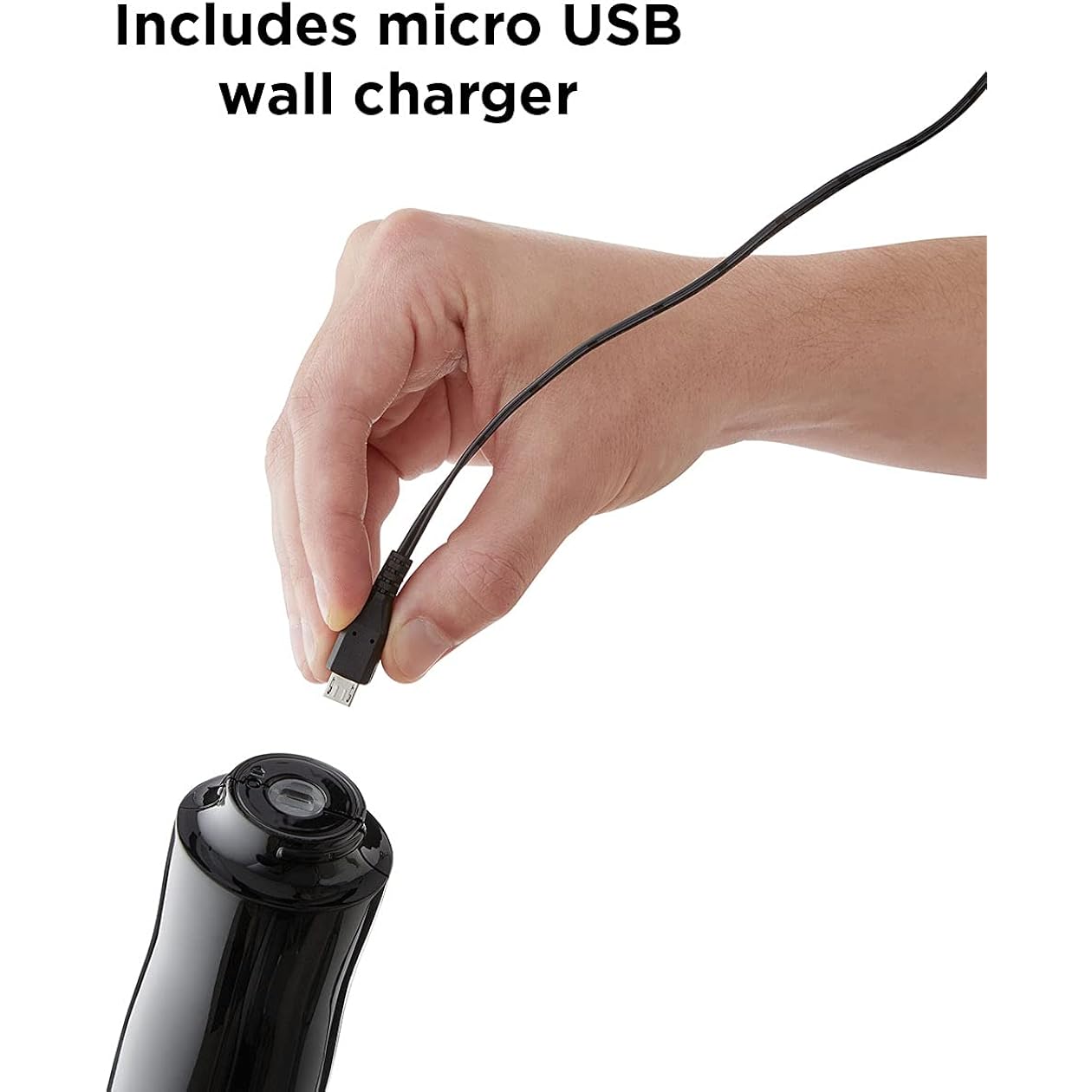 Rabbit Automatic Electric Corkscrew Wine Opener, Cordless Rechargeable, One-Touch Operation, Sleek Shiny Black Finish, Easy To Use For Wine Lovers