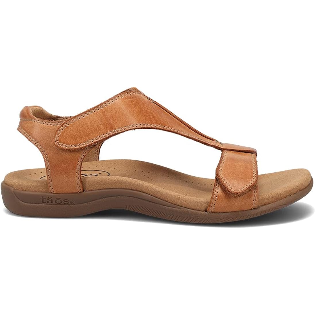 Taos The Show Premium Leather Women'S Sandal - Experience Everyday Style, Comfort, Arch Support, Cooling Gel Padding And An Adjustable Fit For Exceptional Walking Comfort