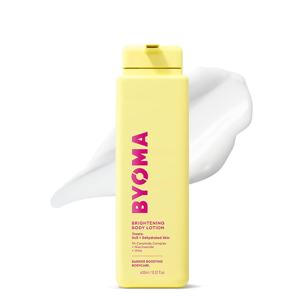 Byoma Brightening Body Lotion - For Dull, Dehydrated Complexion - Creamy Moisturizer With Niacinamide + Urea - Evens Tone & Supports Barrier - 13.52 Fl Oz