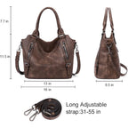 CLUCI Purses for Women, Large Hobo Bags, Multiple Pockets Tote Handbags, Water Repellent Shoulder Bag with Adjustable Strap