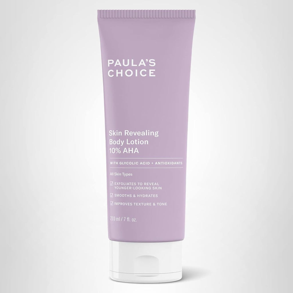 Paula'S Choice Skin Revealing Body Lotion 10% Aha, Glycolic Acid & Shea Butter Exfoliant, Moisturizer For Keratosis Pilaris (Kp) Prone Skin, 7 Ounce