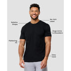 Into The Am Mens T Shirts Soft Cotton Blend Crew Neck Tee S - 4Xl Athletic Fit Plain Casual T-Shirt For Men