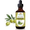 Tropical Holistic Extra Virgin Organic Olive Oil 4 Oz - Cold Pressed Unrefined - Use For Face, Skin, Hair, Dry Scalp, Massage