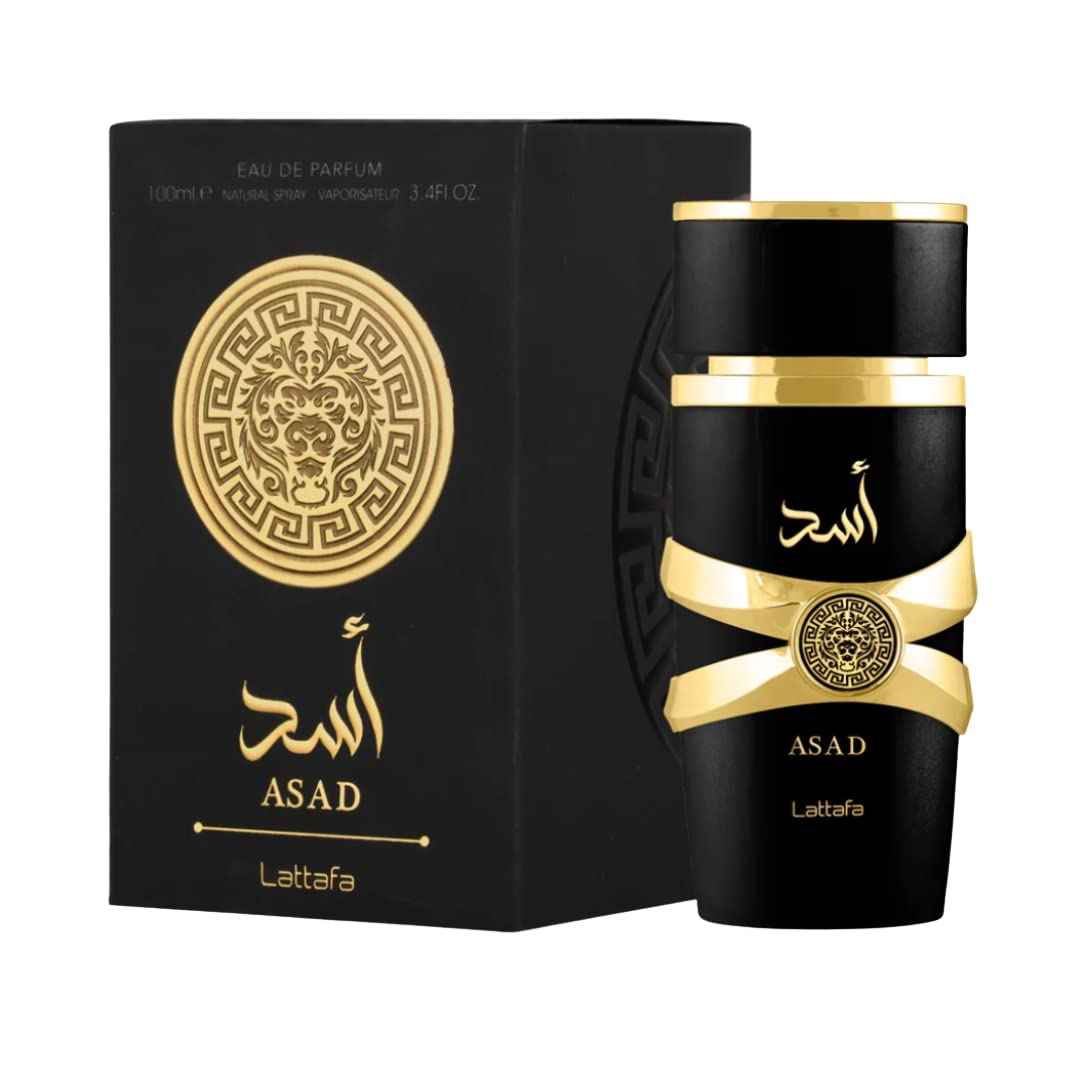 Lattafa for Women 3 Piece Eau de Parfum Gift Set (Yara + Yara Moi + Asad) 3.4 Ounce/100 ml each
