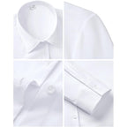 Women's Stain Shield Dress Shirts Wrinkle Free Long Sleeve Shirts Solid Work Business Button Down Shirts