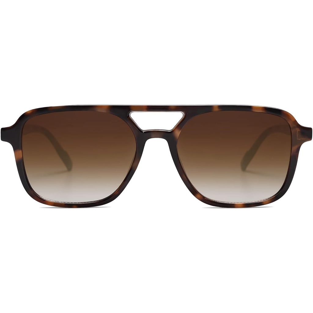 SOJOS Retro Aviator Sunglasses for Women Men,Trendy Rectangle Womens Mens Shades Sun Glasses SJ2202