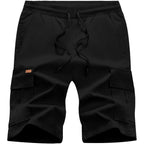 Dokotoo Men Mens Cargo Shorts Casual Waist Elastic Drawstring Outdoor Golf Shorts With 6 Pockets