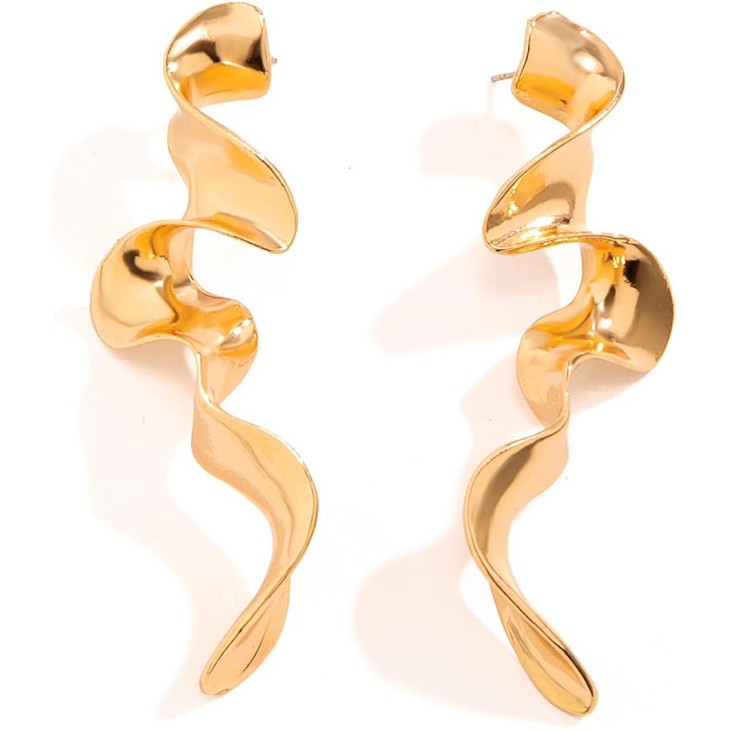 Fashion Gold Irregular Geometric Drop Dangle Earrings for Women Boho Silver Long Statement Earrings Abstract Earrings Jewelry Gift