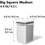 OXO, Good Grips Pop Container - 4.4 Qt/, Airtight Food Storage Containers, 142 Fl Oz