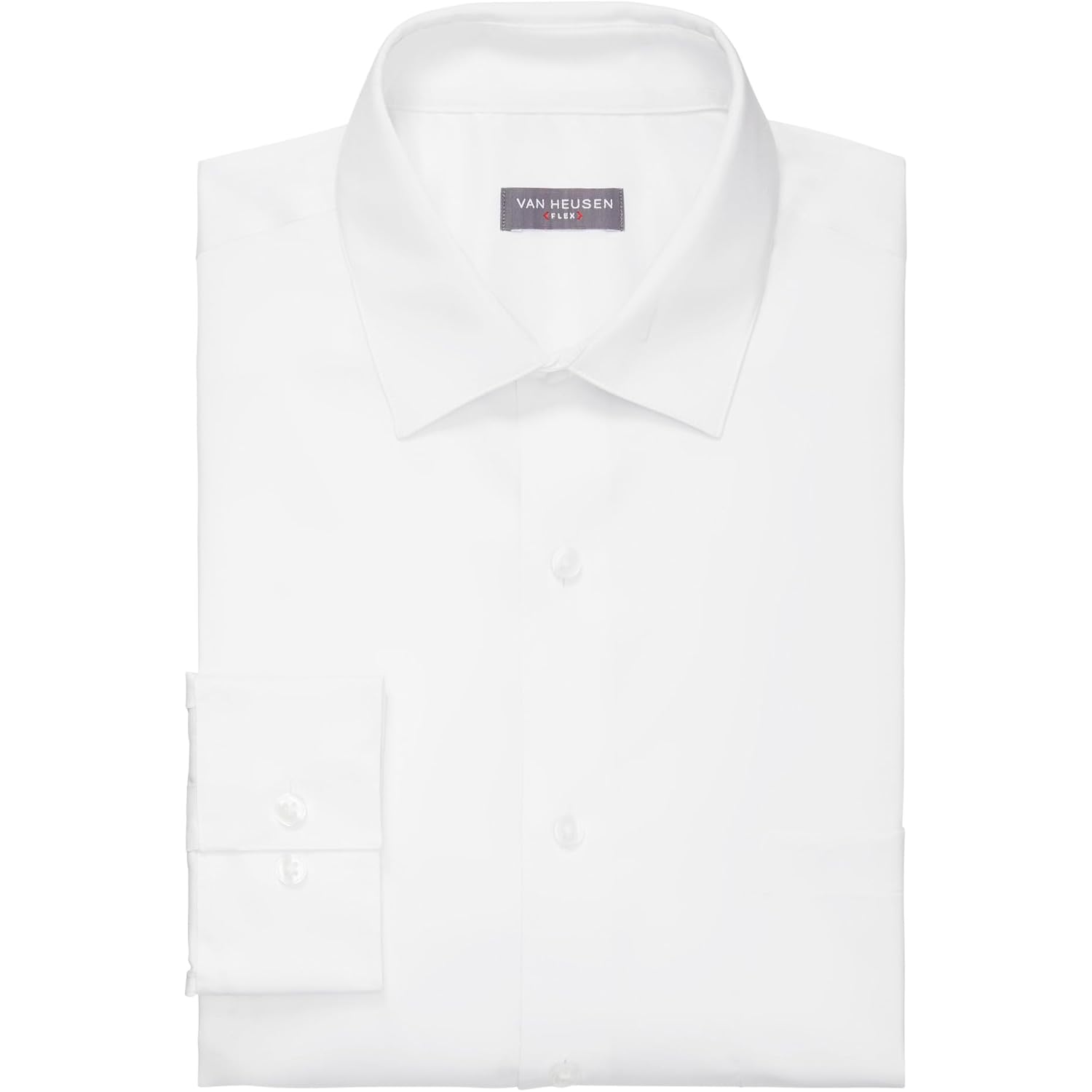 Van Heusen Men'S Dress Shirt Regular Fit Ultra Wrinkle Free Flex Collar Stretch Solid