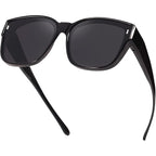 Myiaur Oversized Fit Over Sunglasses For Women, Trendy Wear Over Glasses, Polarized Uv400 Protection Sunglasses For Driving