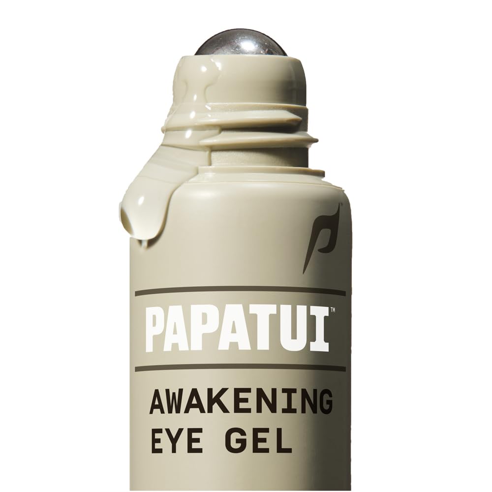 Papatui By Dwayne Johnson Awakening Eye Gel For Men | Cooling Rollerball Applicator | Reduce Puffiness, Brighten Dark Circles, And Hydrate Tired Under-Eyes | Made With Hyaluronic Acid | 0.5Oz