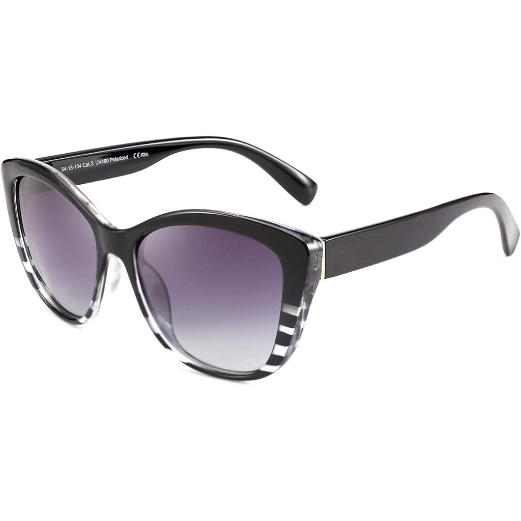 FEISEDY Polarized Vintage Sunglasses American Womens Square Jackie O Cat Eye Sunglasses B2451