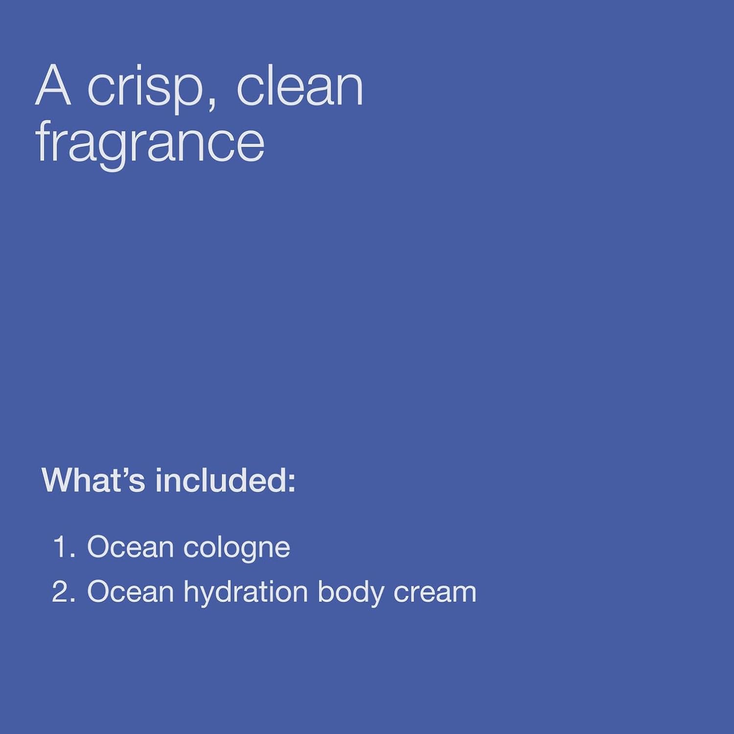 Bath & Body Works Ocean Cologne & Ultimate Hydration Body Cream - Scented Body Cream & Cologne for Men - Long-Lasting Fragrance - Instant Moisturization - Dermatologist-Approved - Gifts for Him