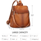 Kattee Women'S Anti-Theft Backpack Purse Genuine Leather Shoulder Bag Fashion Ladies Satchel Bags