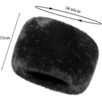 Unisex Russian Ushanka Cossack Trapper Hat Faux Rabbit Fur Trooper Hat Fuzzy Furry Hunting Cap Winter Outdoor Warm Skiing Cap
