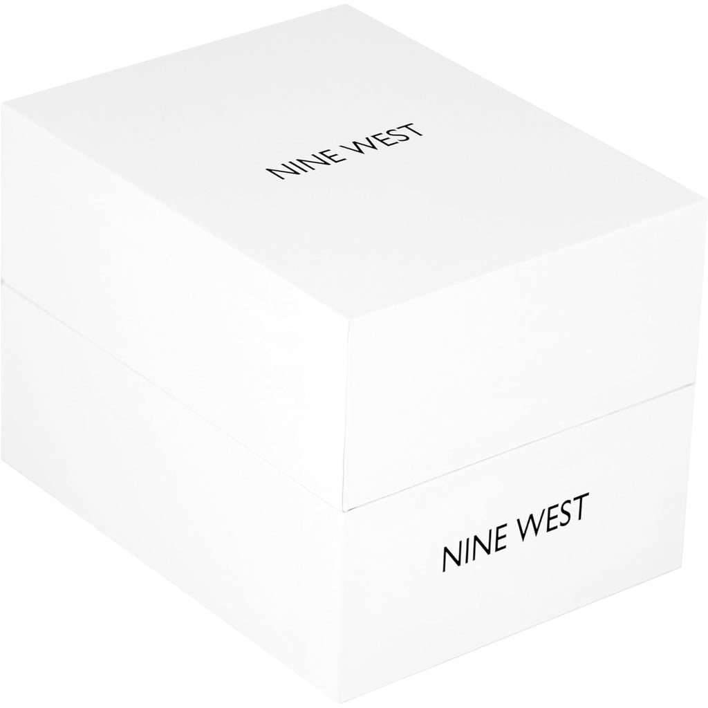 Nine West Women's Floral Dial Smooth Strap Watch