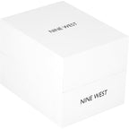 Nine West Women's Floral Dial Smooth Strap Watch