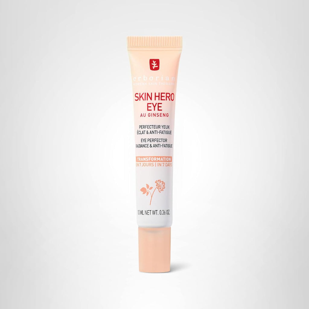 Erborian Skin Hero Eye Cream Perfector, De-Puffs, Hydrates & Blurs Appearance Of Fine Lines & Wrinkes For Radiant, Smooth Skin, Korean Skincare
