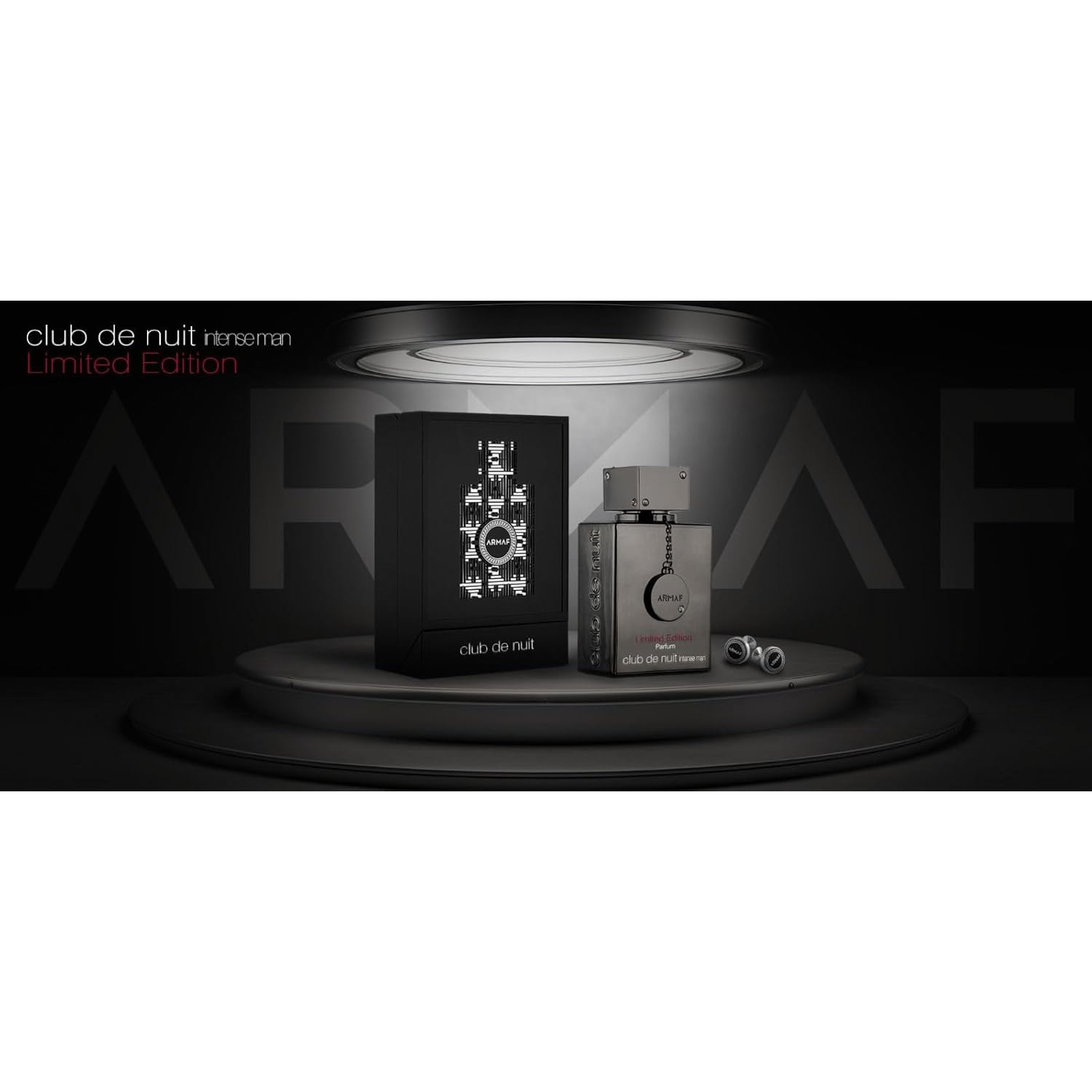 Armaf Club De Nuit Intense Limited Edition for Men Parfum Spray, 3.6 Ounce (with Cufflinks)