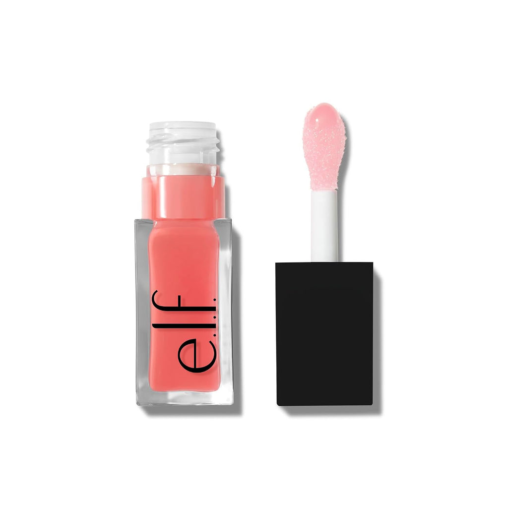 E.L.F. Glow Reviver Lip Oil, Nourishing Tinted Lip Oil For A High-Shine Finish, Infused With Jojoba Oil, Vegan & Cruelty-Free, Pink Quartz