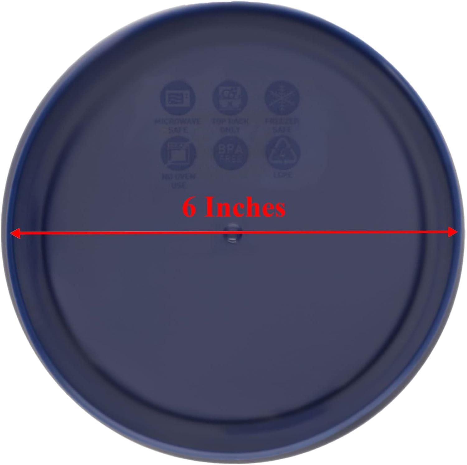 Pyrex 7201-Pc (4-Cup) Blue Food Storage Lid (4-Pack) - Made In Usa | Bpa-Free Plastic | Round Shape | Replacement Cover | Designed For 7201 Glass Bowl | Dishwasher Safe