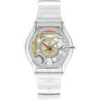 Swatch Skin Classic Biosourced Unisex Watch Casual Plastic Transparent Quartz Waterproof Clearly Skin