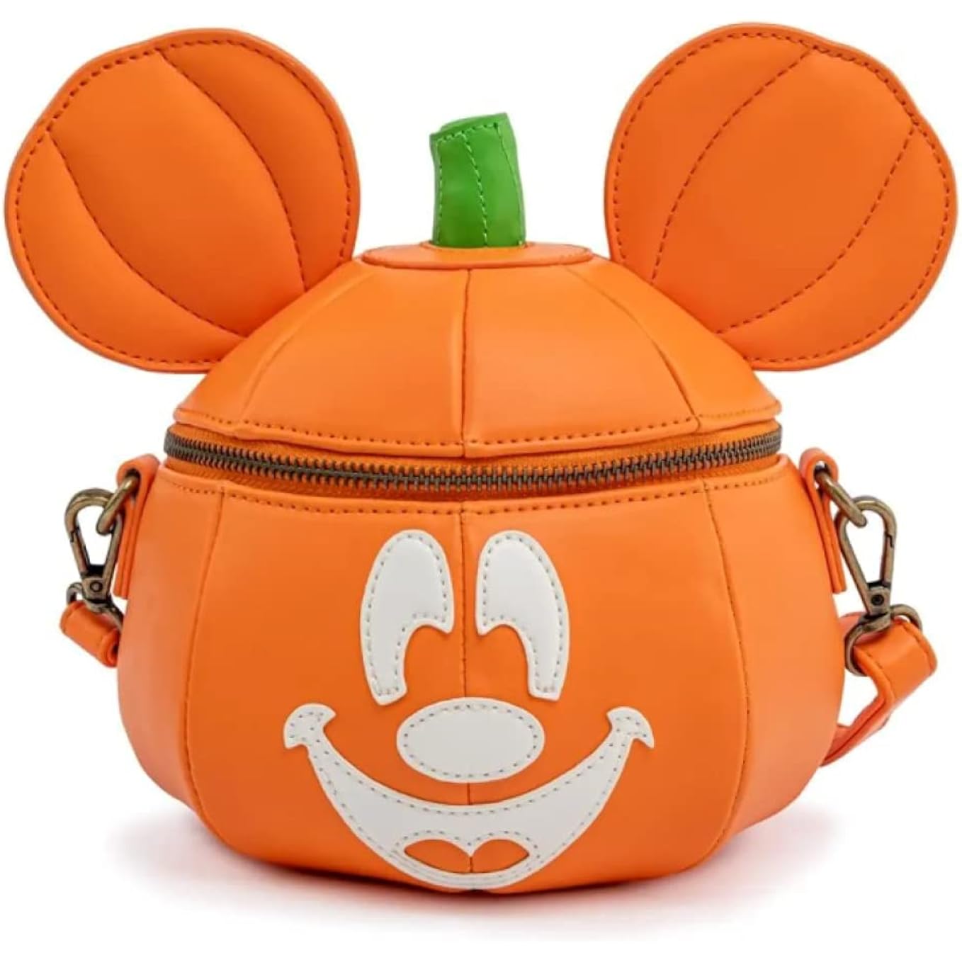 Loungefly Disney Mickey Mouse Mick-O-Lantern Halloween Crossbody Purse Bag