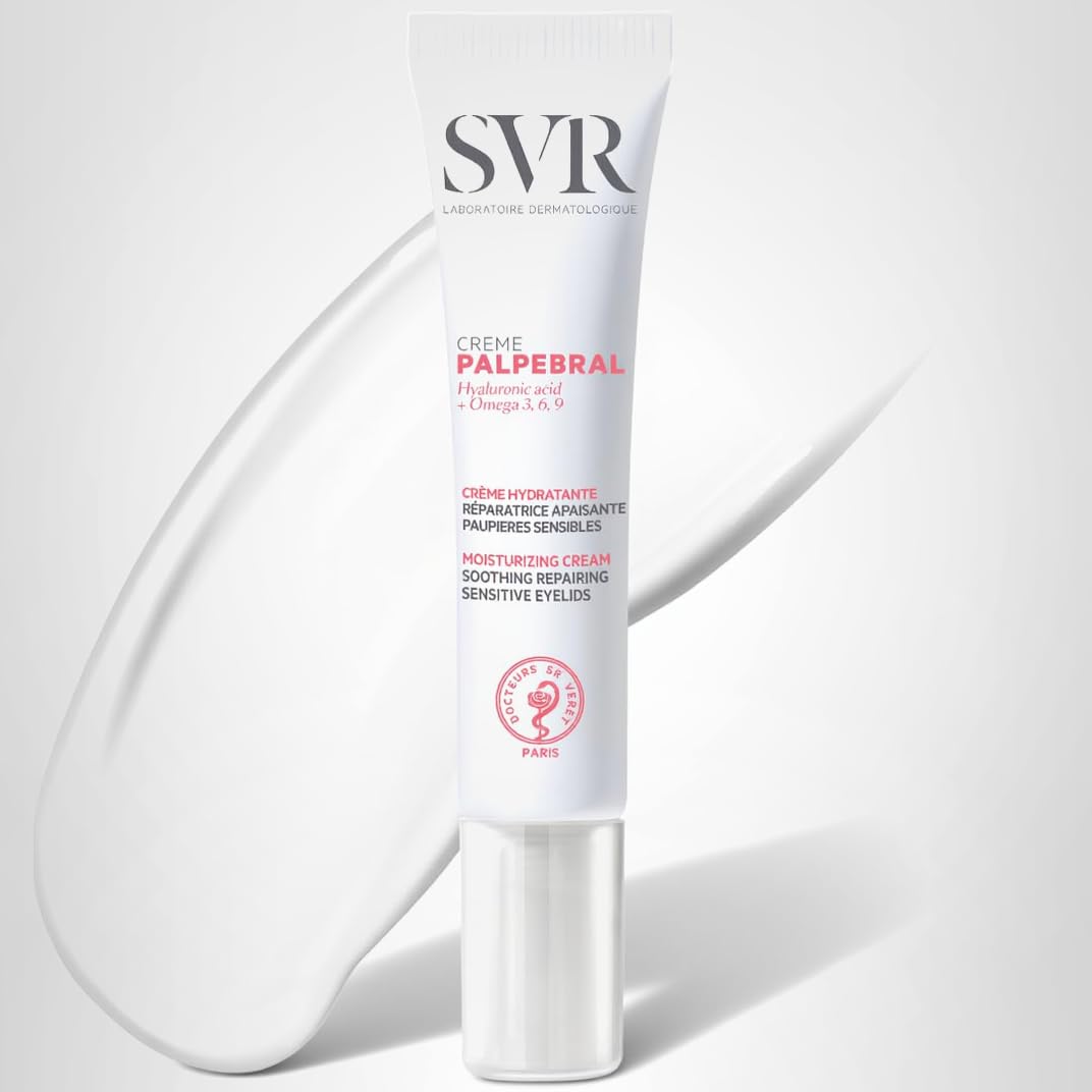 Svr Palpebral Eye Cream. Hyaluronic Acid & Shea Butter Ultra-Soothing For Extremely Dry, Itchy & Sensitive Skin Prone To Irritations. Steroid & Fragrance-Free Formula, Non-Comedogenic. 0.5 Fl.Oz