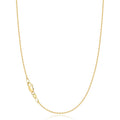 Jewlpire 18k Gold Plated 925 Sterling Silver Chain Necklace for Women, 1.1mm Cable Chains Necklace Thin & Dainty & Sturdy Women's Chain Necklaces, 14/16/17/18/20/22/24 Inches