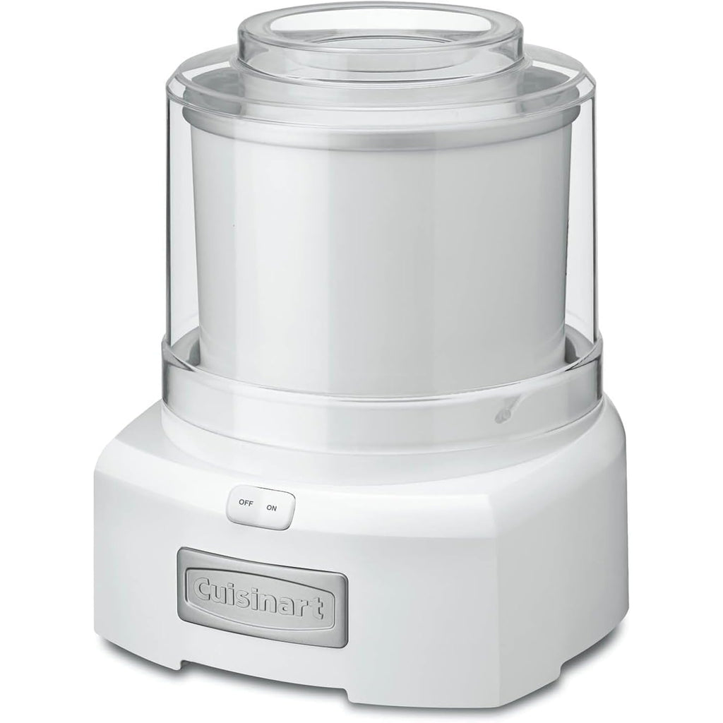Cuisinart Ice Cream Maker, 1.5 Quart Double Insulated, Sorbet and Frozen Yogurt Maker, Ready in 20 Minutes, ICE-21P1, White