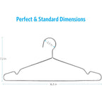 Fayleeko Wire Coat Hangers 40 Pack Strong Heavy Duty Stainless Steel Metal Ultra Thin Space Saving Clothes Hangers 16.5 Inch