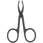 2 Pieces Tweezers Scissor Handle Straight Tip Scissor Shaped Eyebrows Tweezers for Hair Plucker Remover Facial Hair Eyebrows Care (Silver and Black)