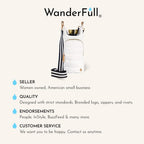 WanderFull Original HydroBag Fits Up to 32 oz Water Bottle Holder with Strap – Hands-Free Crossbody Water Bottle Carrier Bag with Phone Pocket