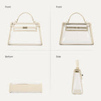 Telena Clear Bag For Stadium Events Pvc Transparent Crossbody Purse For Women With Adjustable Strap For Concerts Game Day