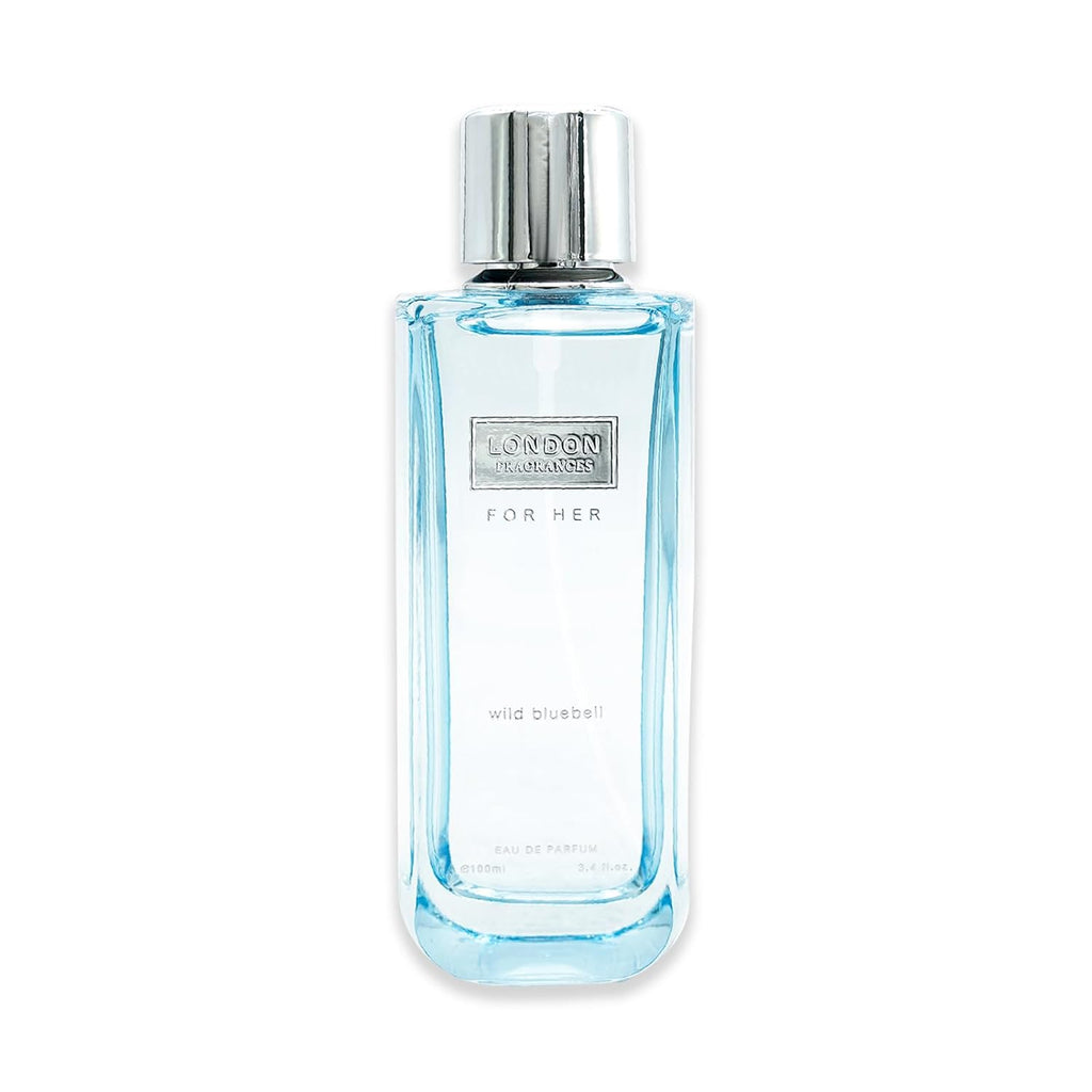 Fine Perfumery London Fragrances - Wild Bluebell - Women's Fragrances - Floral, Fresh, Musky Eau de Parfum - Long Lasting Perfume for Women - 3.4 oz