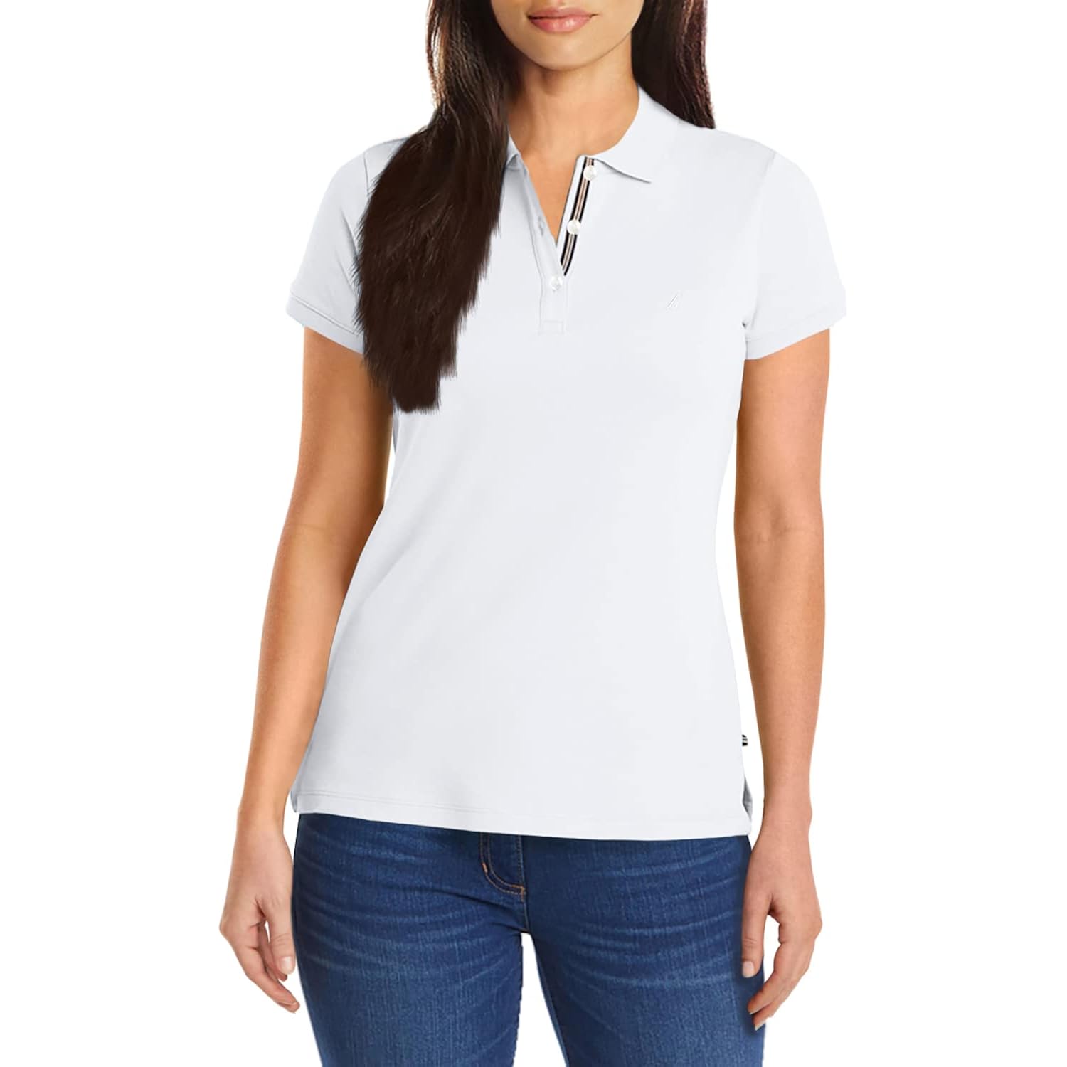 Women's 3-Button Short Sleeve Breathable 100% Cotton Polo Shirt
