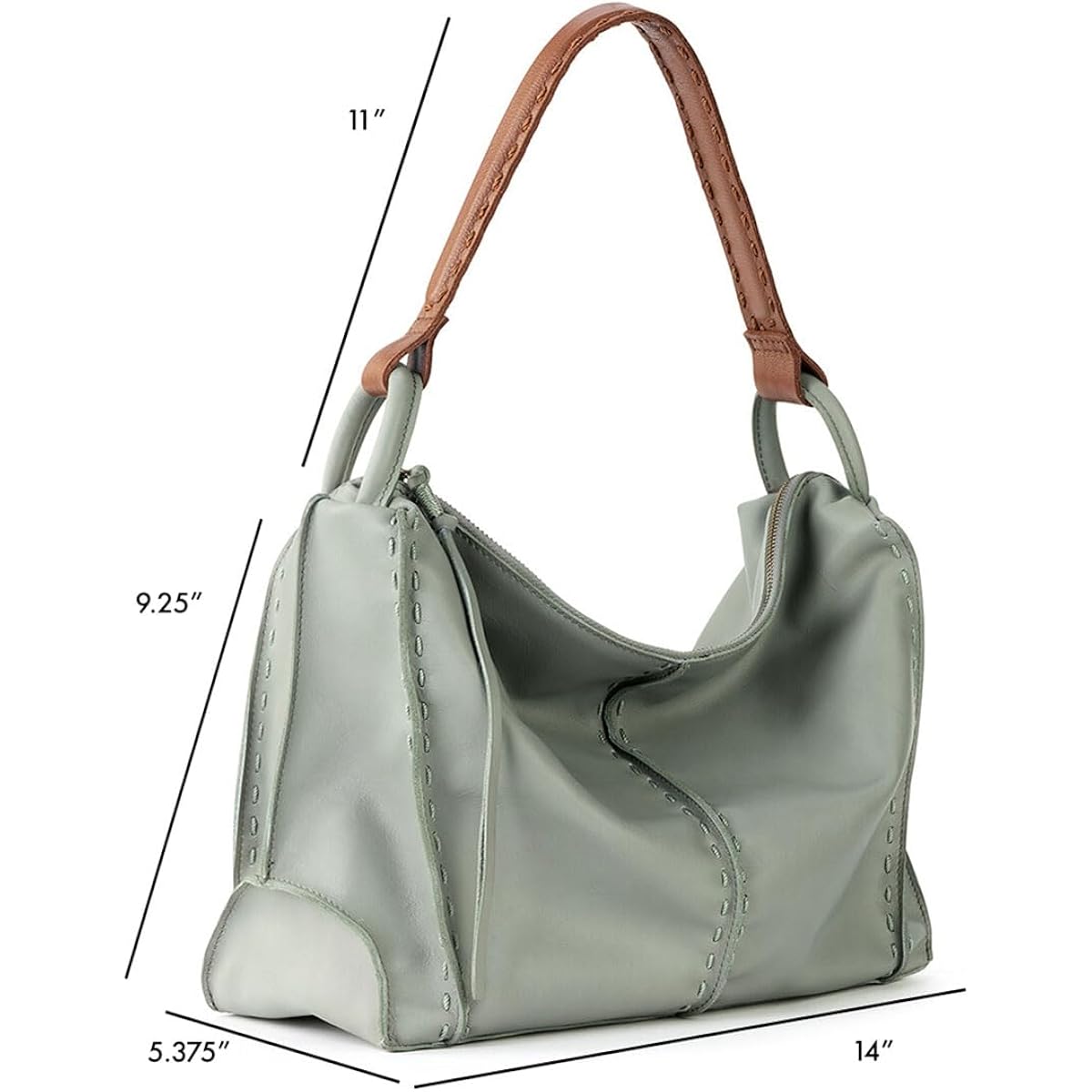 The Sak Los Feliz Hobo Purse - Premium Large Leather Women'S Handbag For Everyday & Travel - Durable Purse With Zipper Pocket