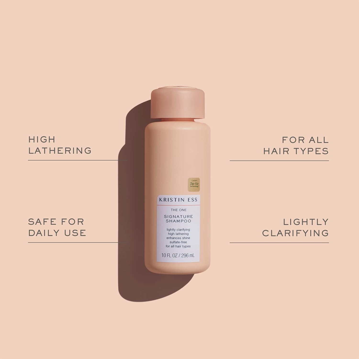 Kristin Ess Hair Signature Salon Sulfate Free Shampoo and Conditioner Set for Moisture, Frizz + Shine - Color Safe, Vegan, Paraben Free - Clarifying, Hydrating Damage Repair for Women - Pear Fragrance