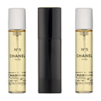 No. 5 By Chanel For Women, Set (Eau De Toilette Spray 0.7 Ounce, Two Eau De Toilette Refills, 0.7 Ounce Each)